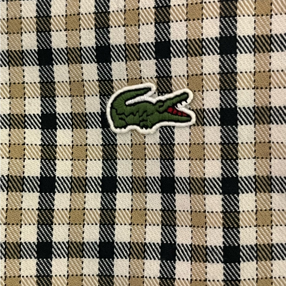 LACOSTE LIVE PLAID WOOL BOMBER JACKET SIZE M - Picture 8 of 10